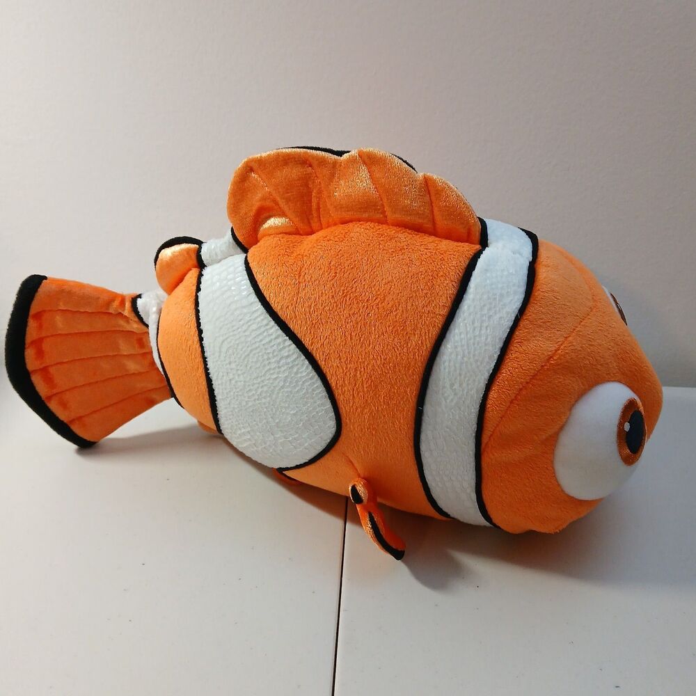 Disney Stores Pixar Finding Nemo Fish Stuffed Plush Animal Toy Doll 16" - Picture 2 of 6